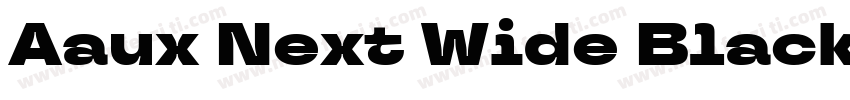 Aaux Next Wide Black Regular字体转换